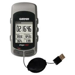 Gomadic Retractable USB Cable for the Garmin Edge 205 with Power Hot Sync and Charge capabilities - Gomadic