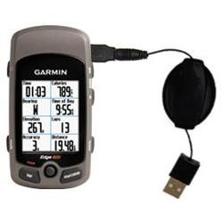 Gomadic Retractable USB Cable for the Garmin Edge with Power Hot Sync and Charge capabilities - Bran