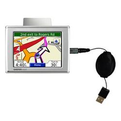 Gomadic Retractable USB Cable for the Garmin Nuvi 310 with Power Hot Sync and Charge capabilities - Gomadic