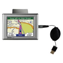 Gomadic Retractable USB Cable for the Garmin Nuvi 650 with Power Hot Sync and Charge capabilities - Gomadic