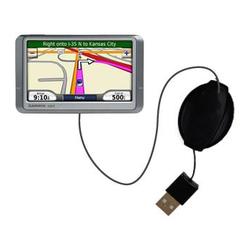 Gomadic Retractable USB Cable for the Garmin Nuvi 850 with Power Hot Sync and Charge capabilities - Gomadic