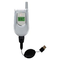 Gomadic Retractable USB Cable for the LG VX4500 with Power Hot Sync and Charge capabilities - Brand