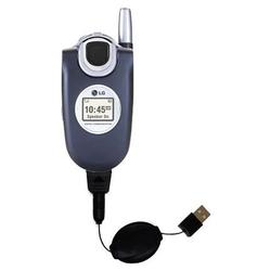Gomadic Retractable USB Cable for the LG VX4650 with Power Hot Sync and Charge capabilities - Brand