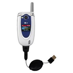Gomadic Retractable USB Cable for the LG VX5200 with Power Hot Sync and Charge capabilities - Brand