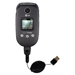 Gomadic Retractable USB Cable for the LG VX8350 with Power Hot Sync and Charge capabilities - Brand