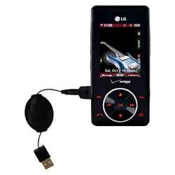 Gomadic Retractable USB Cable for the LG VX8500 with Power Hot Sync and Charge capabilities - Brand