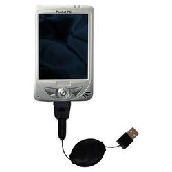 Gomadic Retractable USB Cable for the Medion MDPPC 150 with Power Hot Sync and Charge capabilities - Gomadic