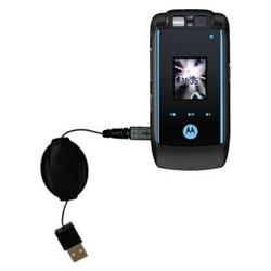 Gomadic Retractable USB Cable for the Motorola KRZR MAXX with Power Hot Sync and Charge capabilities - Gomad