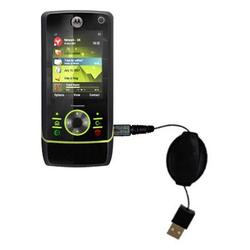 Gomadic Retractable USB Cable for the Motorola MOTORIZR Z8 with Power Hot Sync and Charge capabilities - Gom