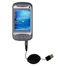 Gomadic Retractable USB Cable for the Qtek 9600 with Power Hot Sync and Charge capabilities - Brand