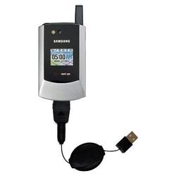 Gomadic Retractable USB Cable for the Samsung SCH-A795 with Power Hot Sync and Charge capabilities - Gomadic