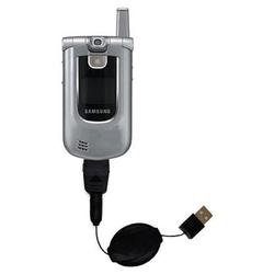 Gomadic Retractable USB Cable for the Samsung SCH-A890 with Power Hot Sync and Charge capabilities - Gomadic
