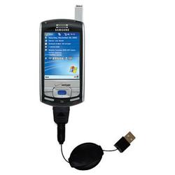 Gomadic Retractable USB Cable for the Samsung SCH-i730 with Power Hot Sync and Charge capabilities - Gomadic