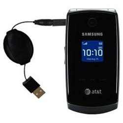 Gomadic Retractable USB Cable for the Samsung SGH-A517 with Power Hot Sync and Charge capabilities - Gomadic