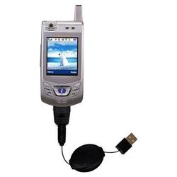 Gomadic Retractable USB Cable for the Samsung SGH-D410 with Power Hot Sync and Charge capabilities - Gomadic