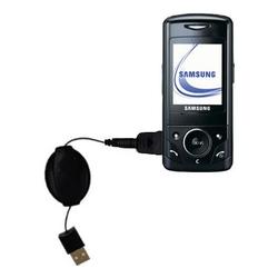Gomadic Retractable USB Cable for the Samsung SGH-D520 with Power Hot Sync and Charge capabilities - Gomadic