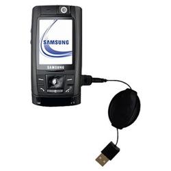 Gomadic Retractable USB Cable for the Samsung SGH-D820 with Power Hot Sync and Charge capabilities - (SCR-0681-34)