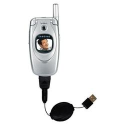 Gomadic Retractable USB Cable for the Samsung SGH-E600 with Power Hot Sync and Charge capabilities - Gomadic