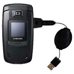 Gomadic Retractable USB Cable for the Samsung SGH-E780 with Power Hot Sync and Charge capabilities - Gomadic