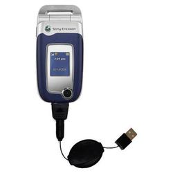Gomadic Retractable USB Cable for the Sony Ericsson Z525a with Power Hot Sync and Charge capabilities - Goma
