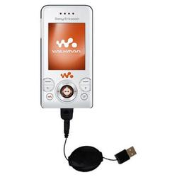Gomadic Retractable USB Cable for the Sony Ericsson Z750a with Power Hot Sync and Charge capabilities - Goma