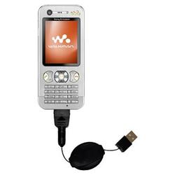 Gomadic Retractable USB Cable for the Sony Ericsson w890c with Power Hot Sync and Charge capabilities - Goma