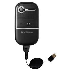 Gomadic Retractable USB Cable for the Sony Ericsson z250a with Power Hot Sync and Charge capabilities - Goma