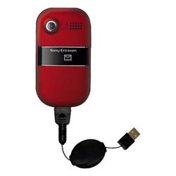 Gomadic Retractable USB Cable for the Sony Ericsson z320a with Power Hot Sync and Charge capabilities - Goma
