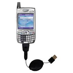 Gomadic Retractable USB Cable for the Sprint Treo 700p with Power Hot Sync and Charge capabilities - Gomadic