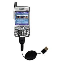 Gomadic Retractable USB Cable for the Verizon Treo 700w with Power Hot Sync and Charge capabilities - Gomadi