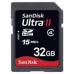 SanDisk Corporation SanDisk 32GB Ultra II Secure Digital High Capacity (SDHC) High Performance Card - 32 GB