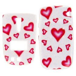 Wireless Emporium, Inc. Sanyo SCP-3200 Glitter Hearts Snap-On Protector Case Faceplate