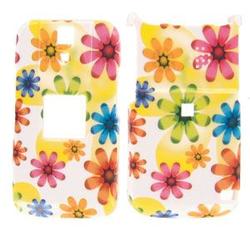 Wireless Emporium, Inc. Sanyo SCP-8500/Katana DLX Colorful Flowers Snap-On Protector Case Faceplate