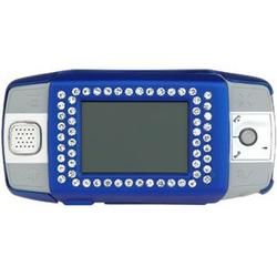 Wireless Emporium, Inc. Sidekick iD Blue Bling Rubberized Snap-On Protector Case Faceplate