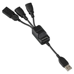 Targus USB 2.0 4- Port Bend-A-Hub With Mini USB Adapter