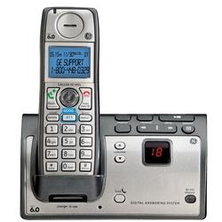 G.E. Thomson GE DECT 6.0 28223EE1 Cordless Phone - 1 x Phone Line(s) - Black, Silver