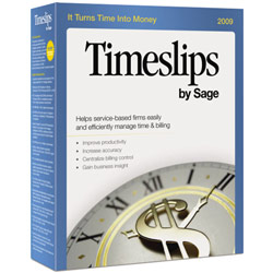 SAGE - PEACHTREE Timeslips by Sage 2009