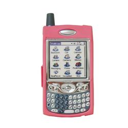 Image Accessories Treo 650 / 700 Crystal Protective Case Rubberized (Pink) W/Clip - Image Brand