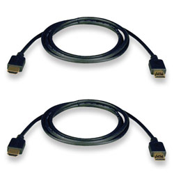 Tripp Lite 2 X 10-ft HDMI Gold Digital Cable for HDTVs 2-Pack