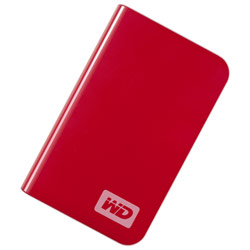 WESTERN DIGITAL - RETAIL Western Digital 320GB My Passport Essential USB 2.0 Portable Hard Drive - Cherry Red