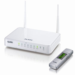 ZYXEL ZyXEL X550 802.11G MIMO Wireless Router, and AG225HSP Wifi Finder, USB 2.0 Adapter, and Soft AP