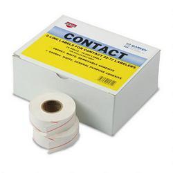 Consolidated Stamp 2 Line White Pricemarker Labels Bulk Pack, 5/8 x 13/16, 1000/Roll, 16 Rolls/Box