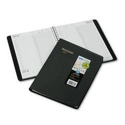 At-A-Glance 2 Person Appointment Book, 1 Day/Page, 15 minute appointments, 8 x 10 7/8, Black