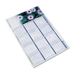 At-A-Glance 2008 Floral Reversible/Erasable Vertical/Horizontal Dated Yearly Wall Calendar, 24 x 36
