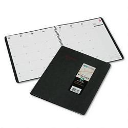 At-A-Glance 2008 Monthly 800 Range Planner, Ruled 1 Month/Spread, Phone Pages, 9x11 , Black