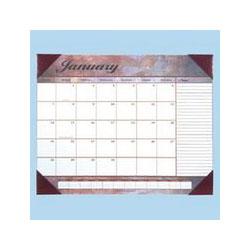 At-A-Glance 2008 Monthly Desk Pad Calendar, 22 x 17 , Marbleized Burgundy