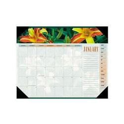 At-A-Glance 2008 Panoramic Floral Monthly Desk Pad Calendar, 22 x 17