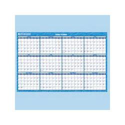 At-A-Glance 2008 Reversible/Erasable Horizontal Format Wall Planner, Yearly, 48 x 32 , Blue/White