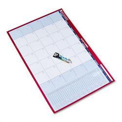 At-A-Glance 2008 Reversible/Erasable Month/Yr. Dated Wall Planner, Horizontal, 36x24, Blue/Red