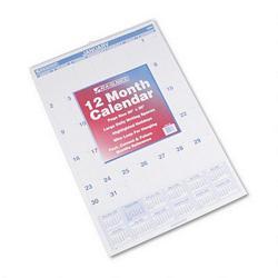 At-A-Glance 2008 Ruled Daily Blocks Monthly Wall Calendar, 20 x 30 , Blue Ink/Red Highlights
